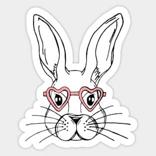 Cute Easter Bunny Rabbit Sticker